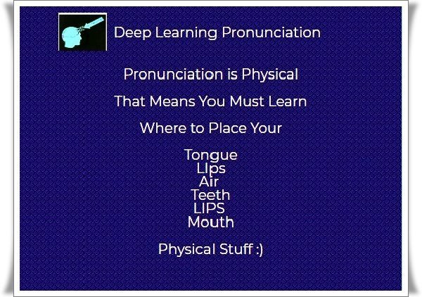 1 Pronunciation is physical slide