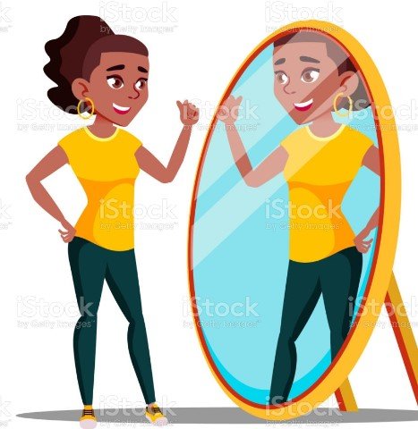 looking in the mirror 3