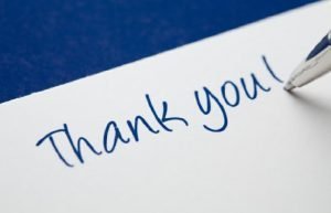thank you blue pen