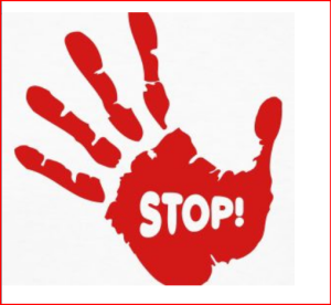 stop red hand scary